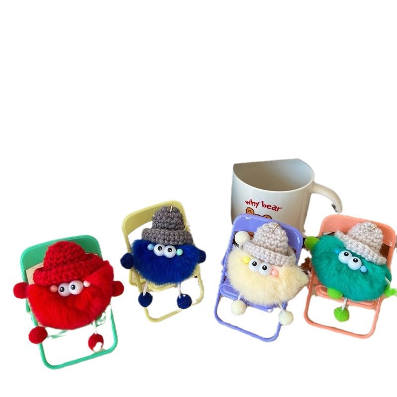 Playful Fuzzy Character Keychain Kalsten