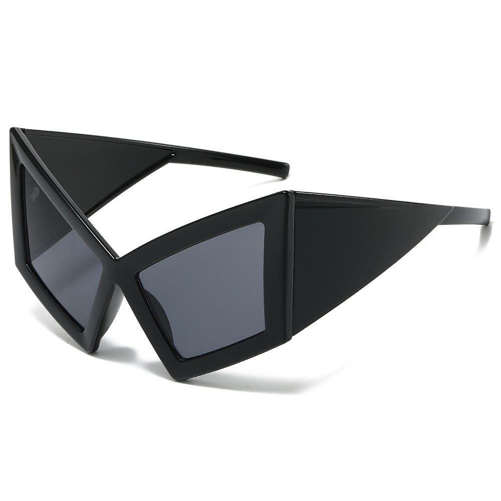 Futuristic Geometric Shield Sunglasses Kalsten