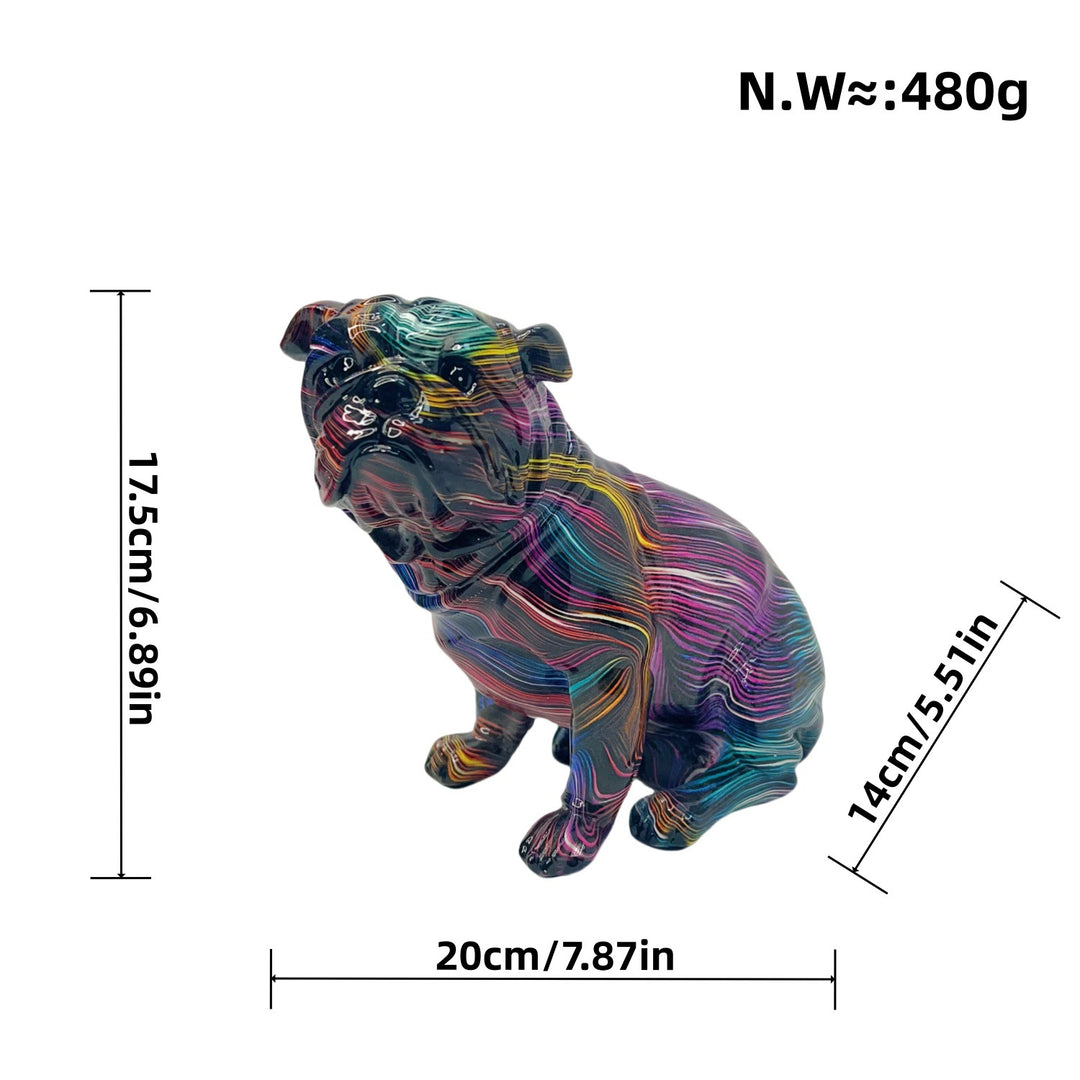 Colorful decorative figure of a dog in modern design Kalsten