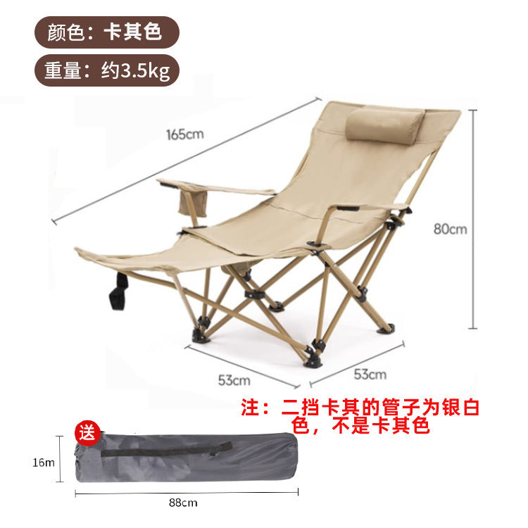 Comfortable camping chair with adjustable backrest Kalsten