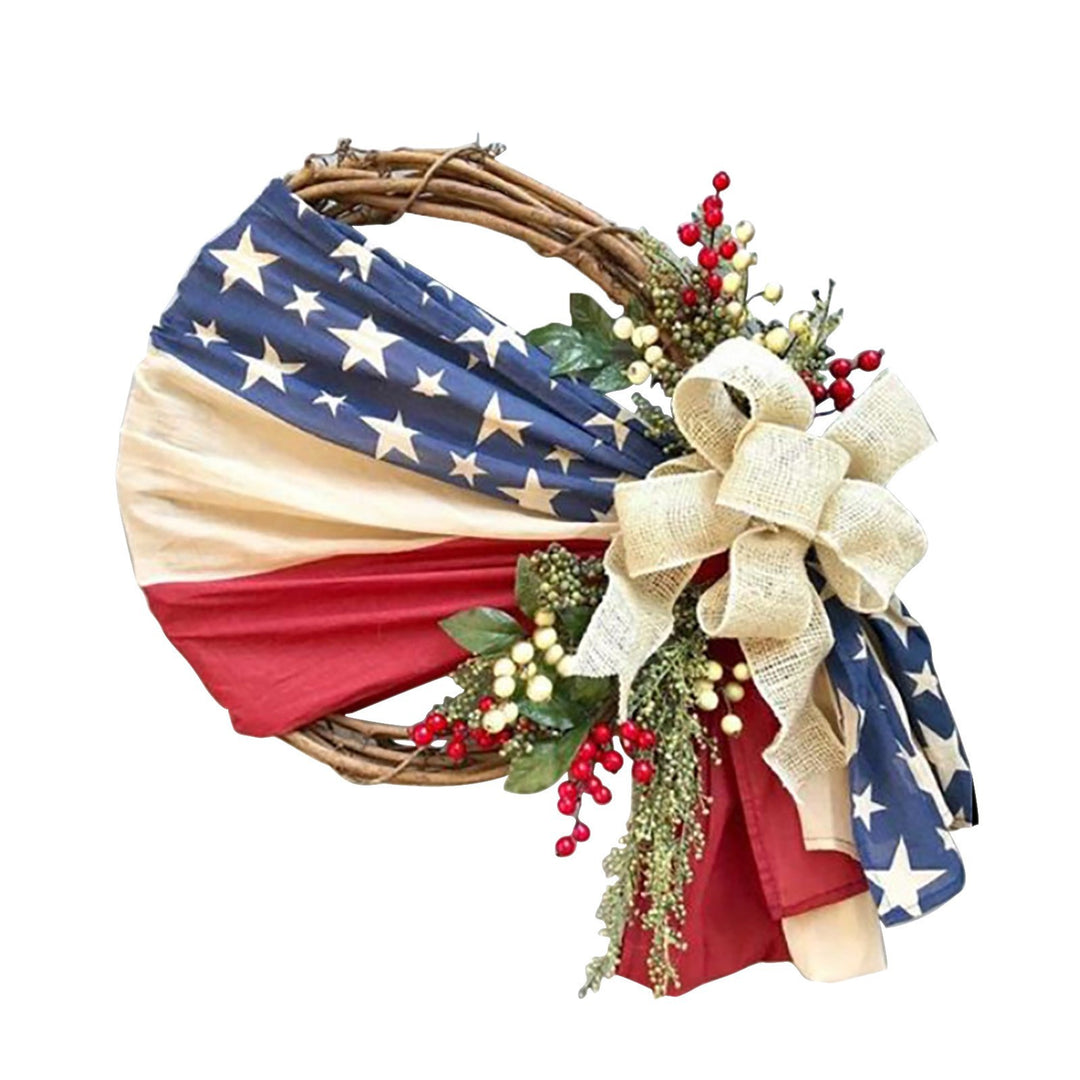 Patriotic Decorative Flower Brooch