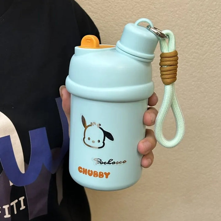 Women's insulated drinking bottle with innovative closure system and cute animal design Kalsten