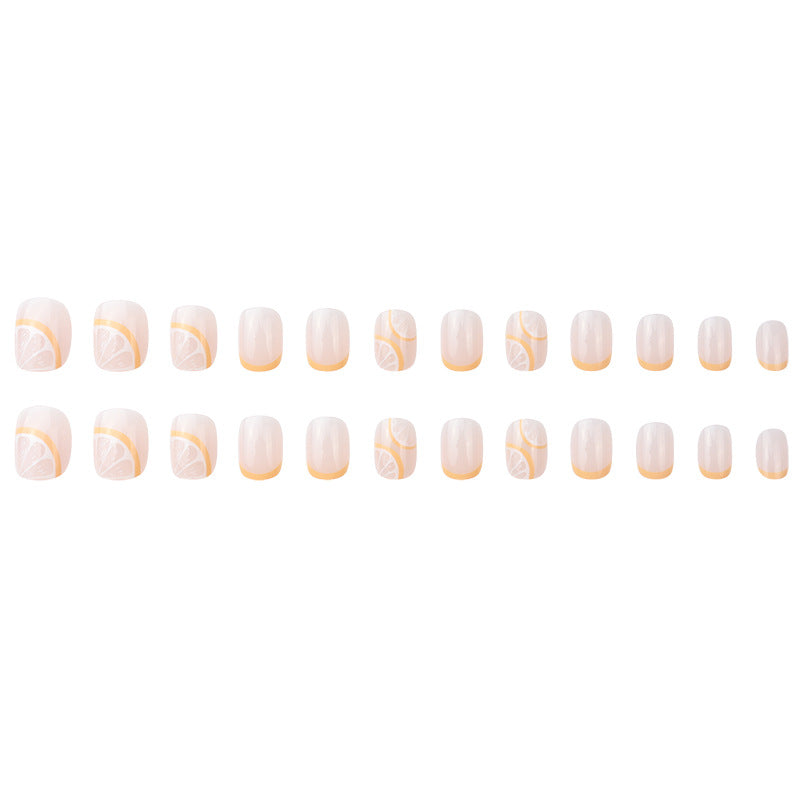 Colorful Citrus-Themed Nail Art Extensions Kalsten