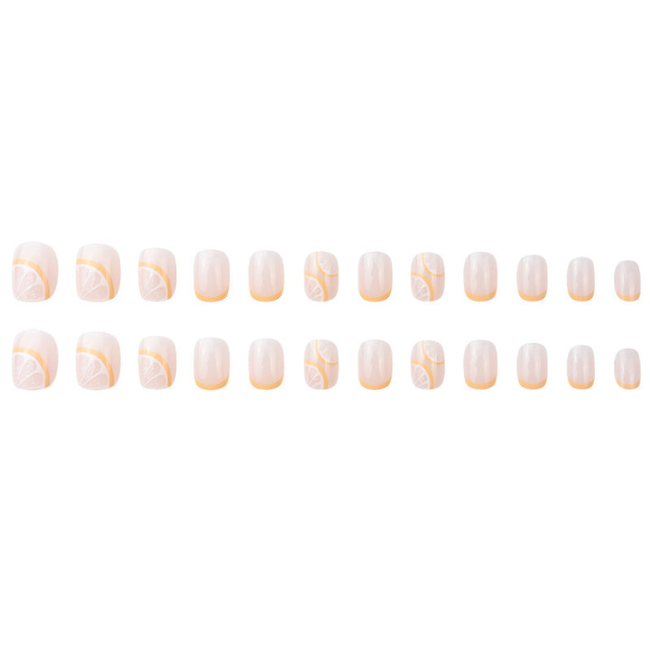 Colorful Citrus-Themed Nail Art Extensions Kalsten