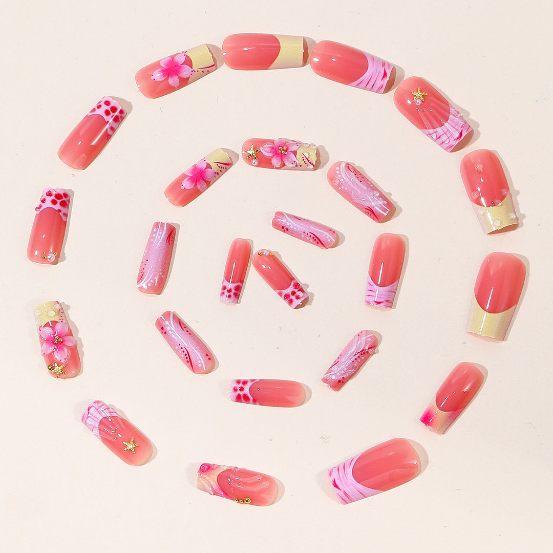 Artistic Floral Nail Art Set Kalsten