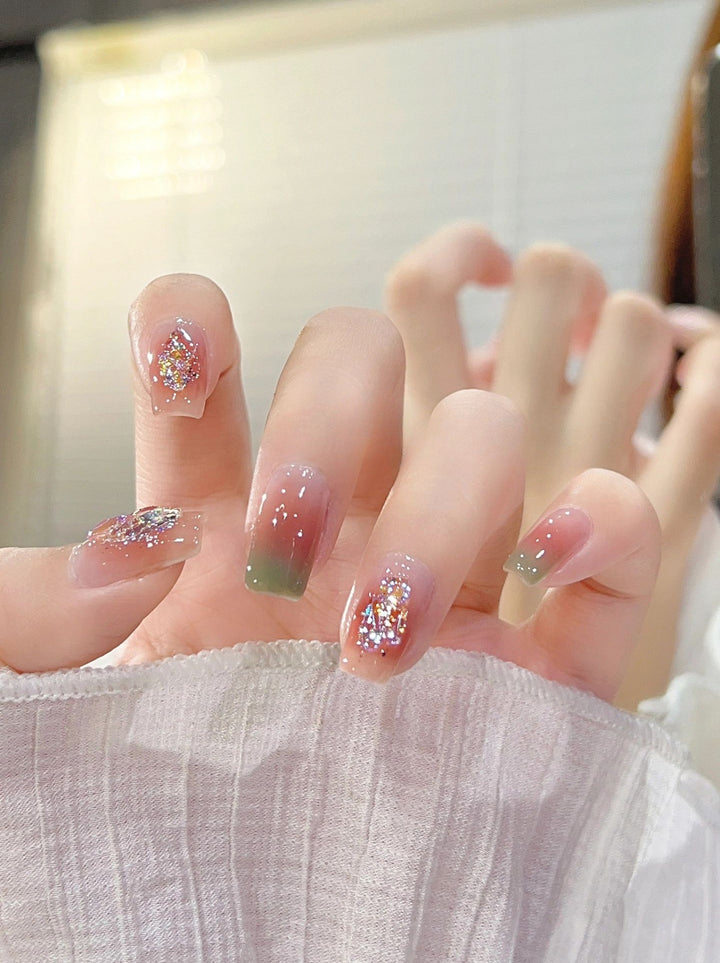 Glitter Ombre Press-On Nails Kalsten