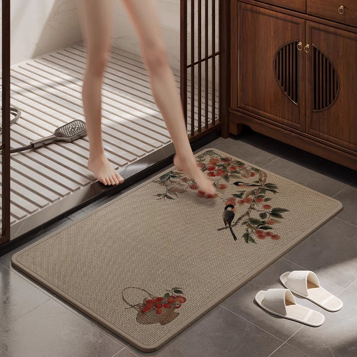 Absorbent Bathroom Floor Mat Kalsten