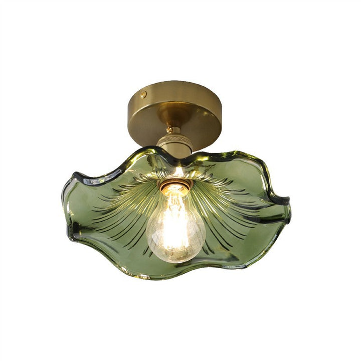 Elegant Glass Flush Mount Ceiling Light