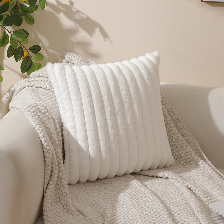 Textured Plush Accent Cushion