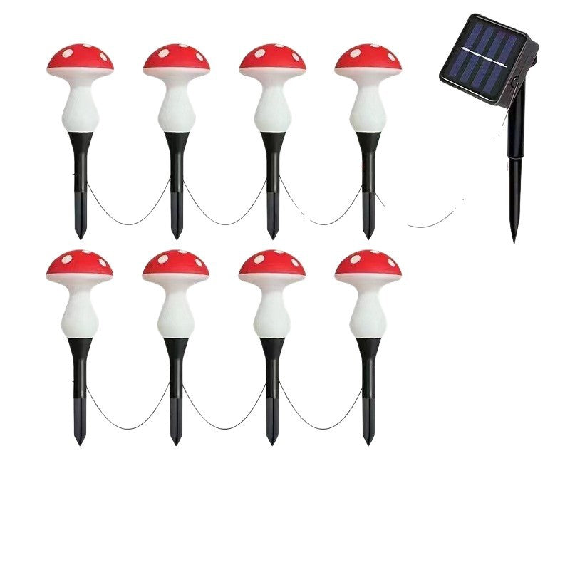 Whimsical Mushroom LED Stake String Lights For Garden Pathway With Weatherproof Design Kalsten