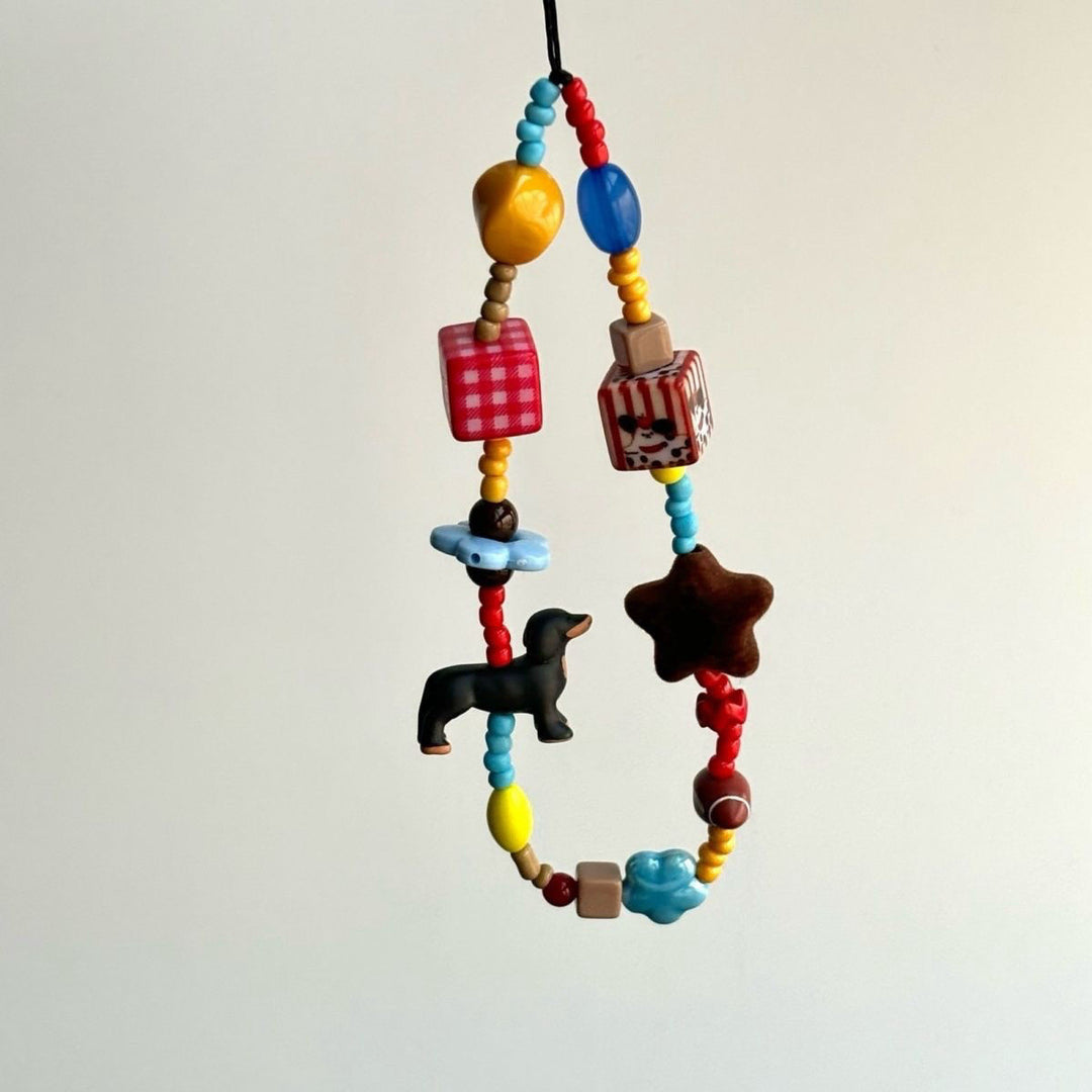 Playful Beaded Charm Necklace Kalsten