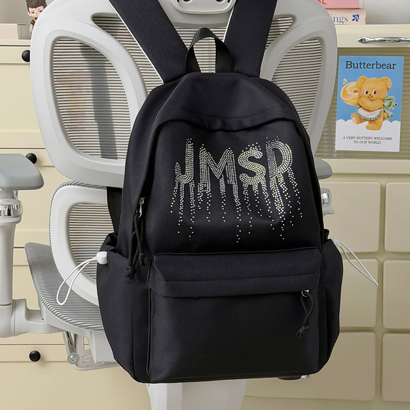 Decorative Rhinestone-Embellished Backpack Kalsten