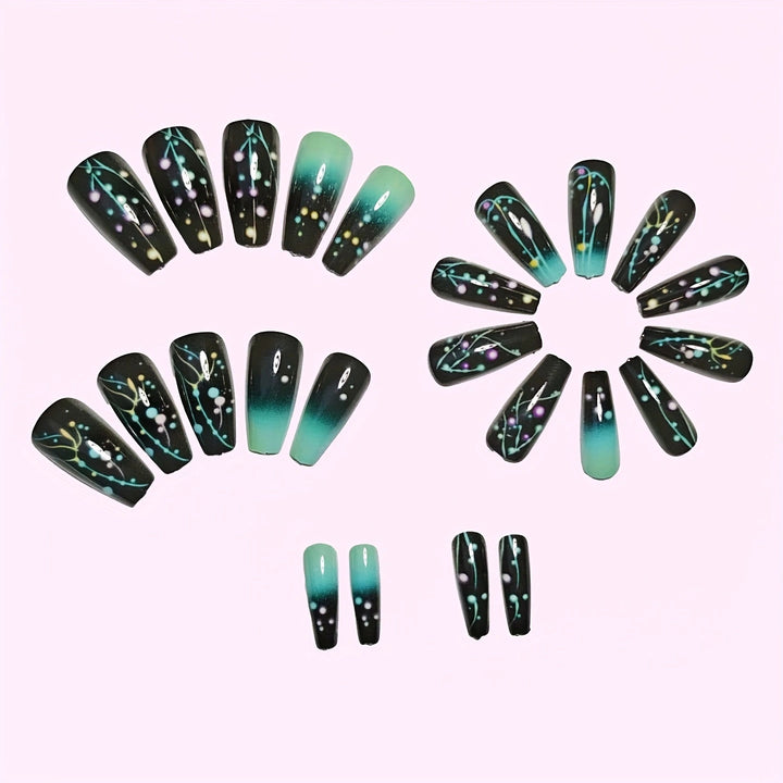Celestial Glimmer Nail Art