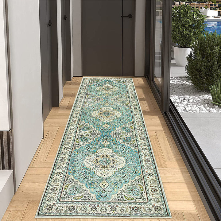 Elegant Geometric Pattern Runner Rug Kalsten