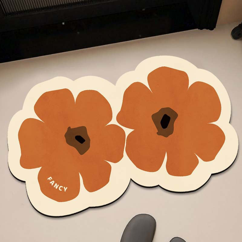 Floral-Themed Kitchen Runner Mat Kalsten