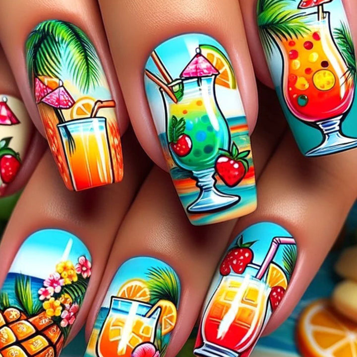 Artistic nail decorations with 3D designs Kalsten