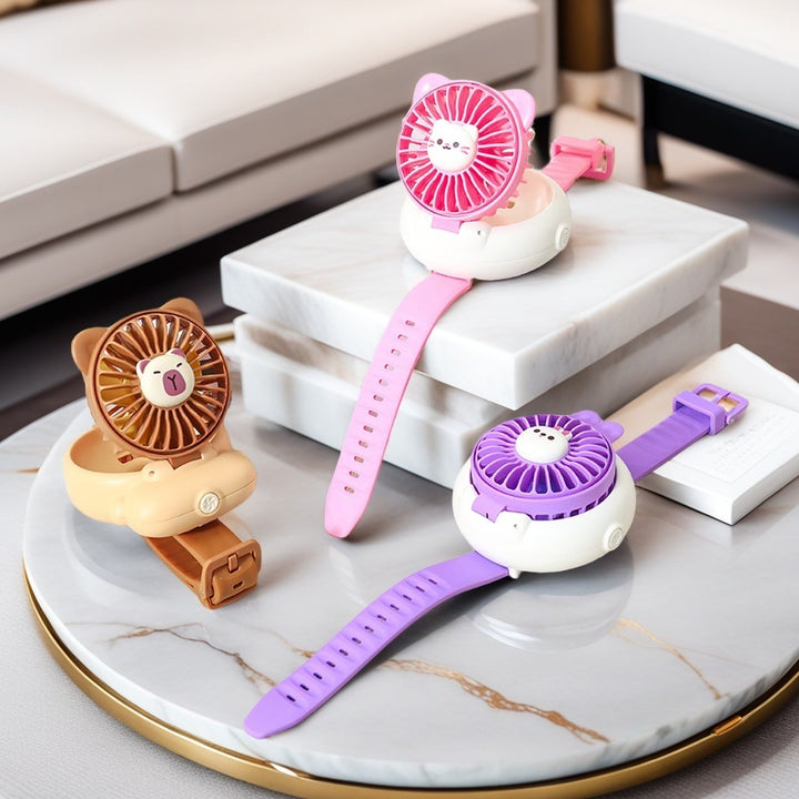 Ladies Portable Hand Fan in Cute Animal Design Kalsten