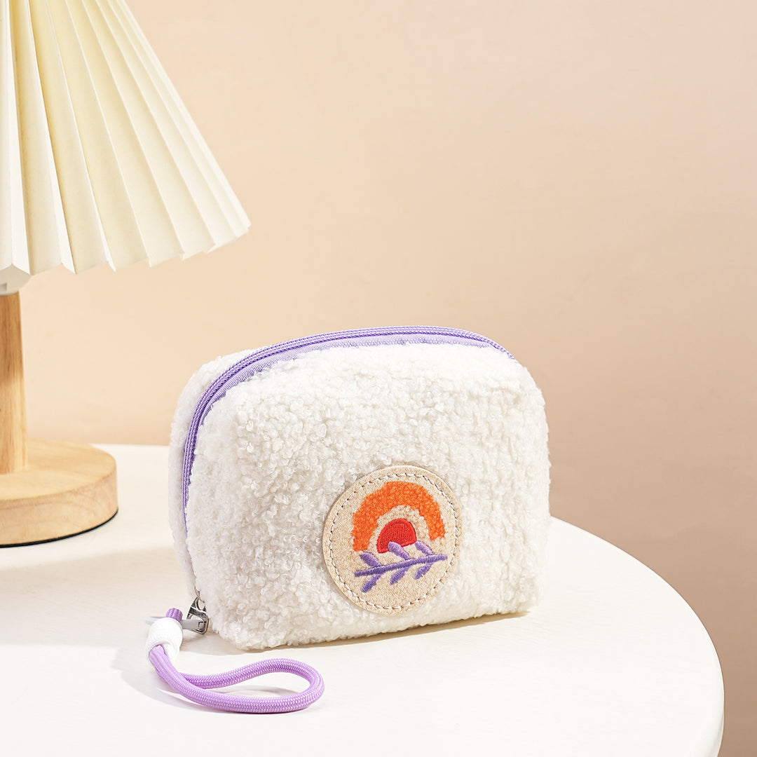 Fuzzy Cosmetic Pouch