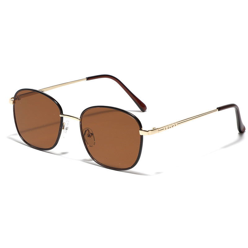 Ladies stylish square sunglasses with elegant metal frame Kalsten