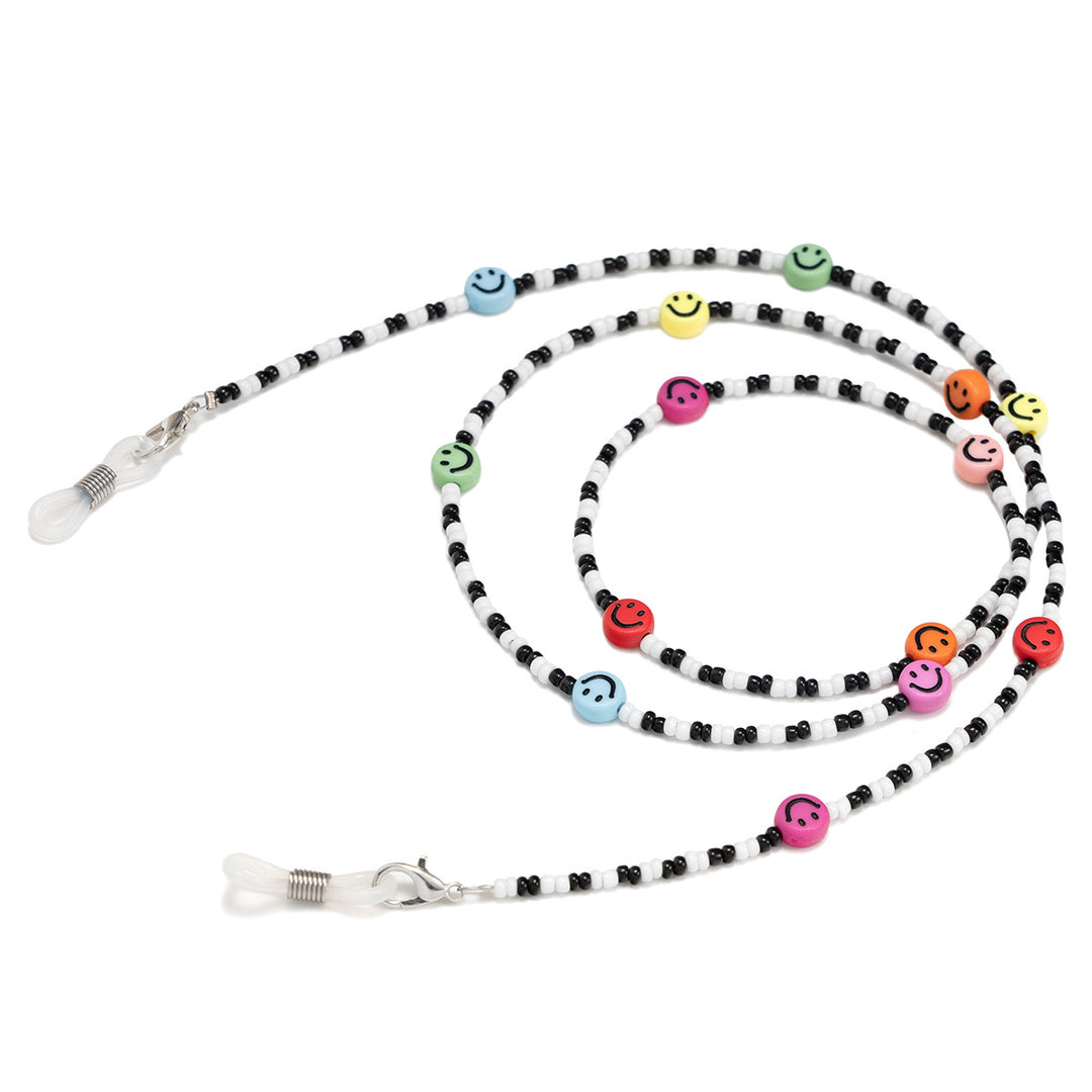 Colorful Smiley Beaded Eyewear Chain kalsten