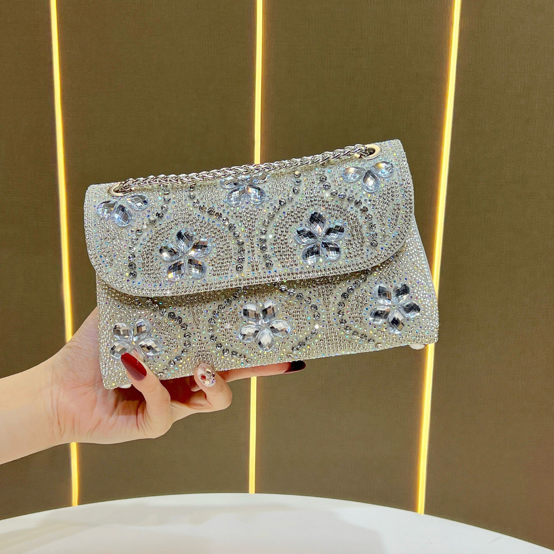 Embellished Floral Evening Clutch