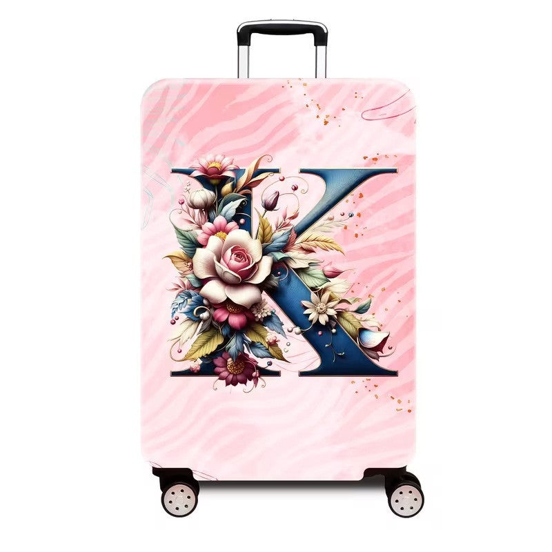 Ladies hard shell suitcase with luxurious floral design Kalsten