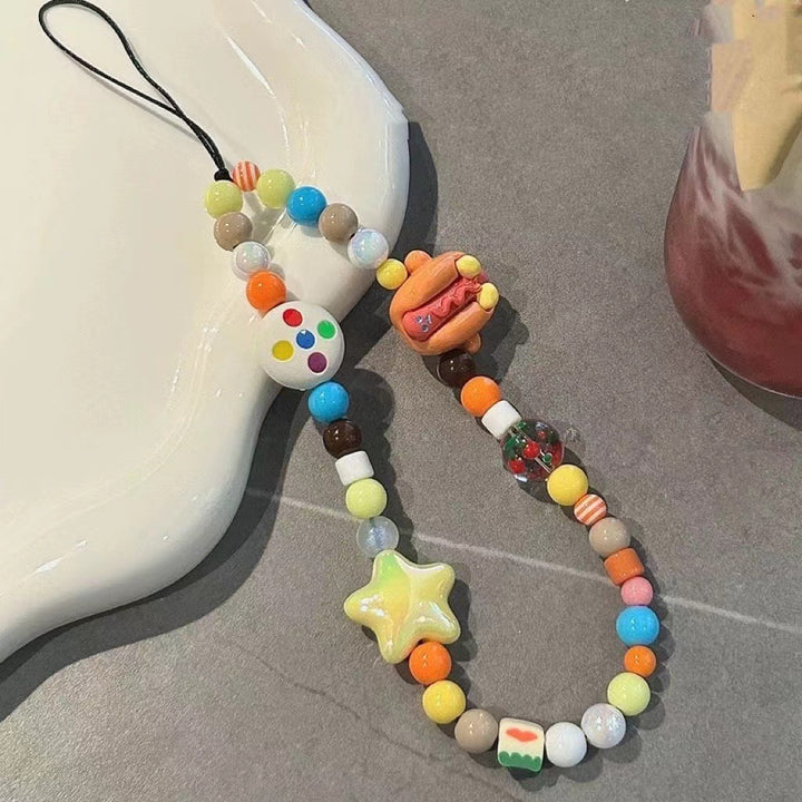Playful Food-Themed Bead Phone Charm Kalsten