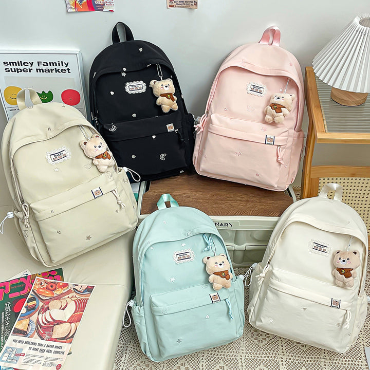 Stylish Floral-Embellished Backpack Kalsten