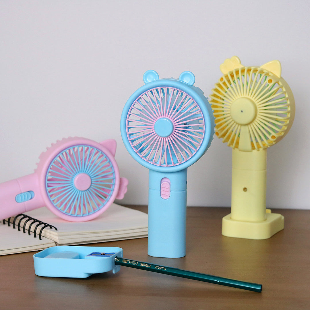 Unisex Portable Handheld Fan with Creative Cat Ears Design Kalsten