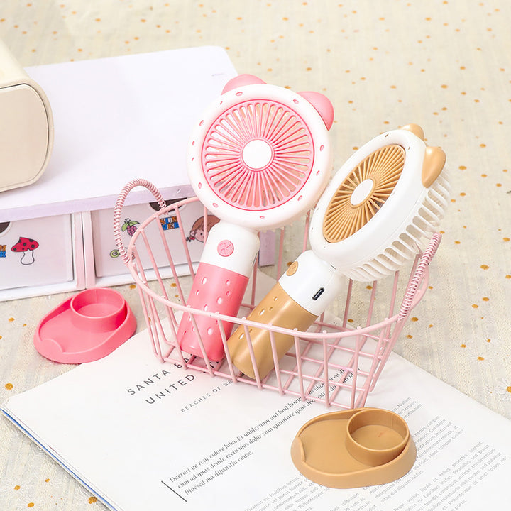Women Portable Handheld Fan with Playful Antler Design Kalsten
