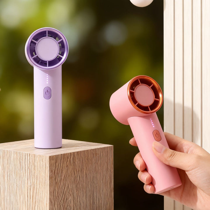 Women's Portable Handheld Fan with USB Charging Function and Flexible Design Kalsten