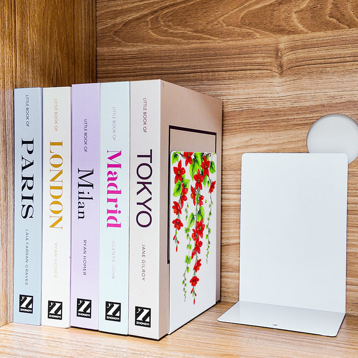 Elegant Floral Decorative Bookends