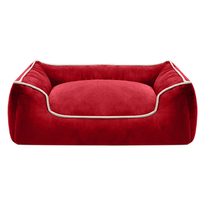 Cozy Velvet Dog Bed