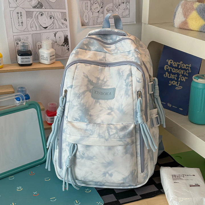 Trendy Marble Patterned Backpack Kalsten