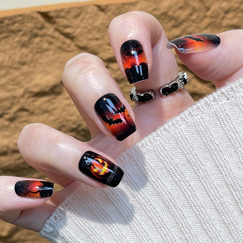 Halloween-Themed Press-On Nail Art Set Kalsten