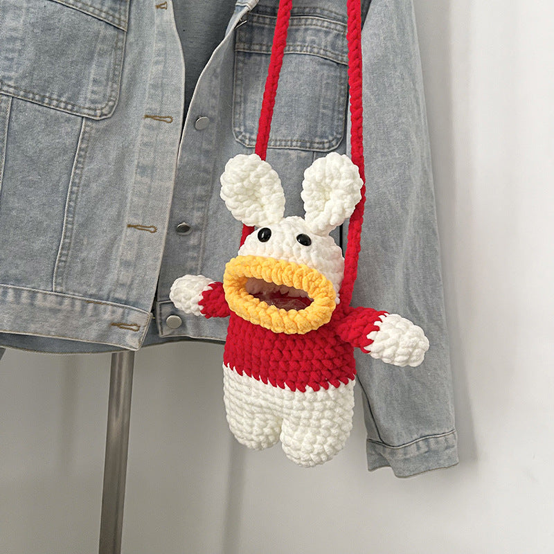 Cute Character Plush Crossbody Bag