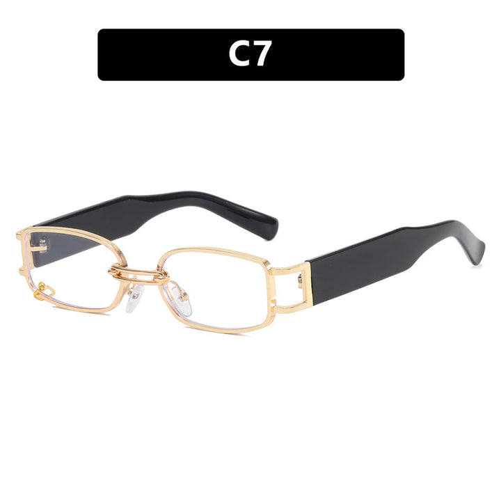 Women's fashionable sunglasses with innovative rectangular design and elegant metal accents Kalsten