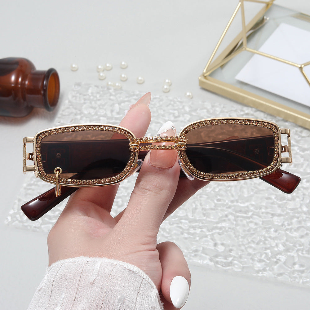 Women's stylish sunglasses with sparkling crystal frame Kalsten