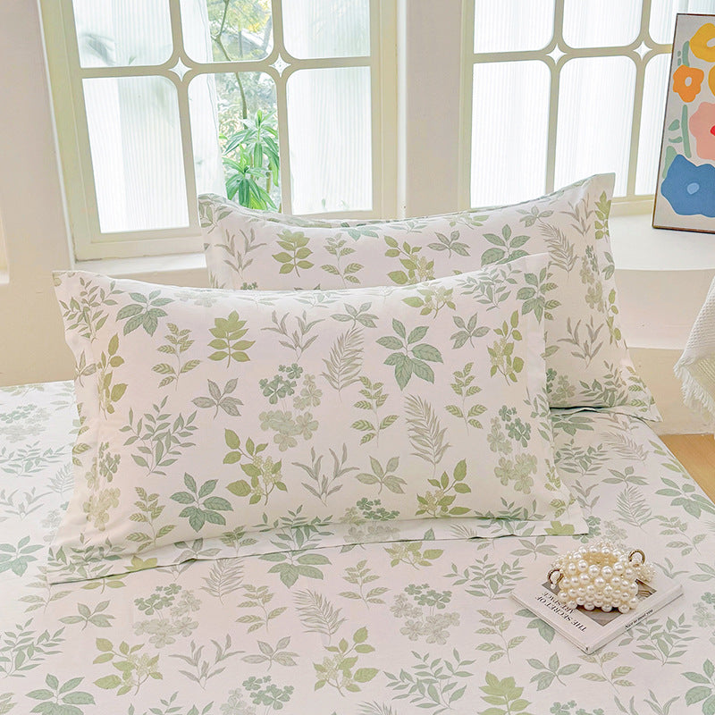 Flower Print Pillowcase Set