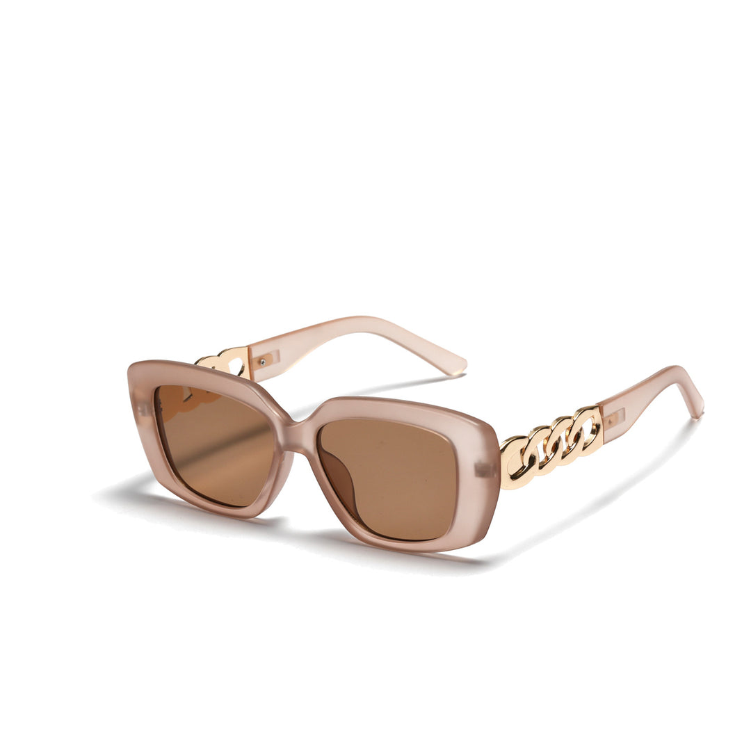 Ladies elegant square sunglasses with gold embellished frame Kalsten