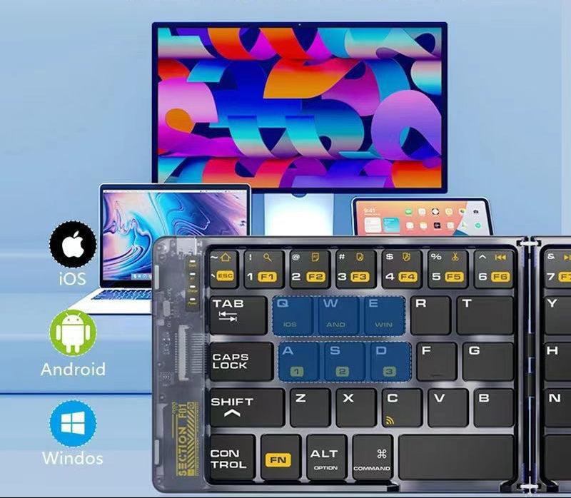 Portable Folding Bluetooth Keyboard Kalsten