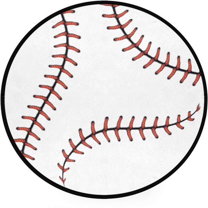 Baseball Round Area Mat