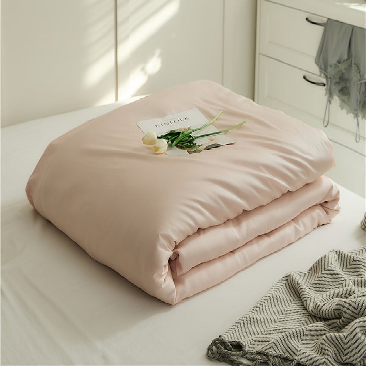 Luxurious Breathable Silk Duvet Cover Set With Hidden Zipper And Wrinkle Resistant Finish