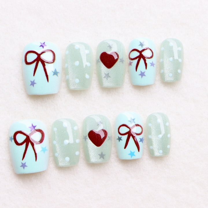 Decorative Holiday-Themed Press-On Nail Art Set Kalsten