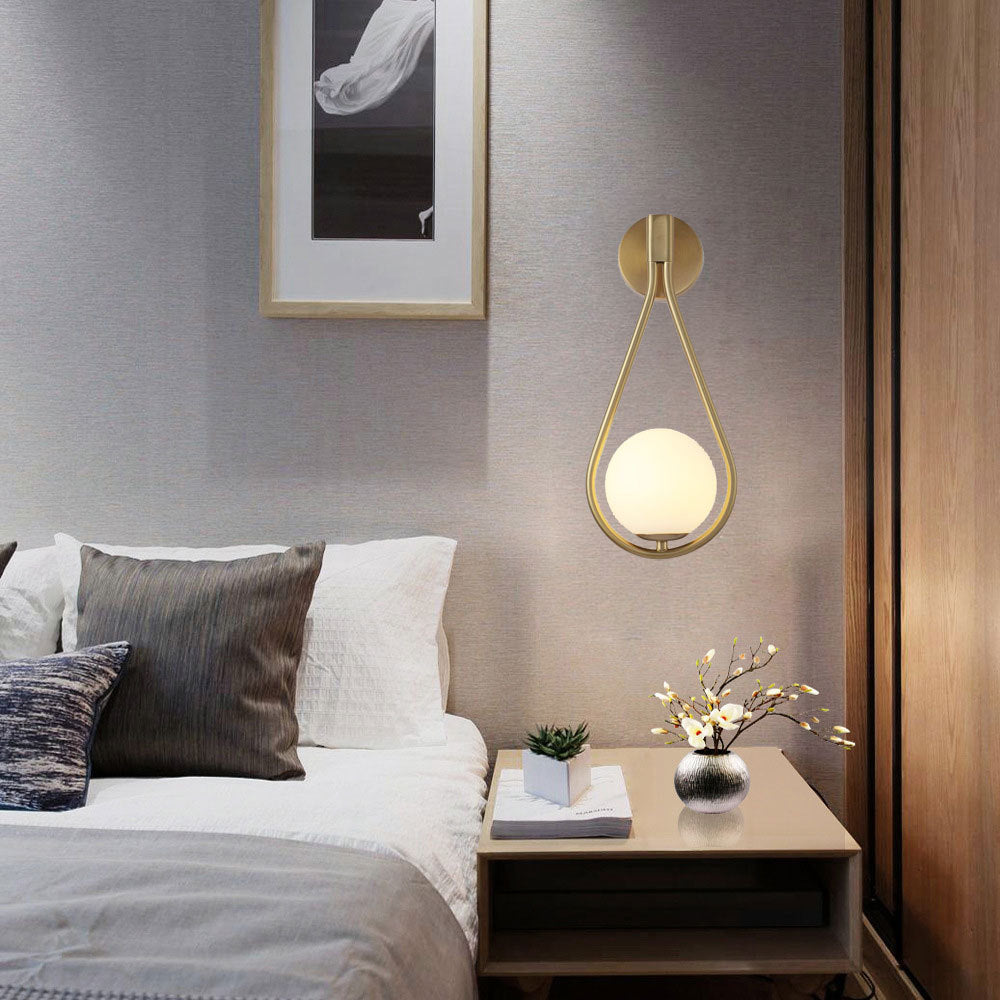 Modern Tear-Drop Wall Light