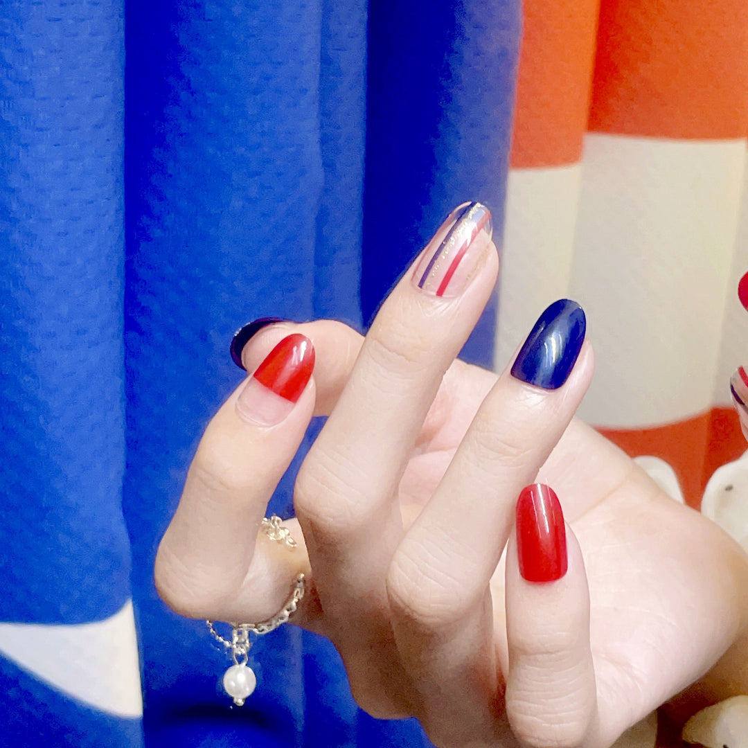 Artistic Multi-Design Press-On Nail Set