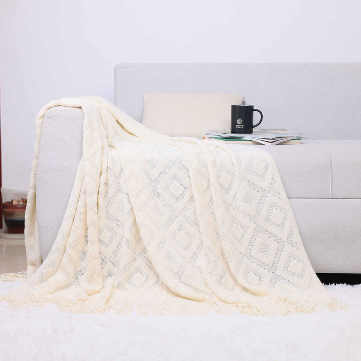 Cozy Knit Throw Blanket Kalsten