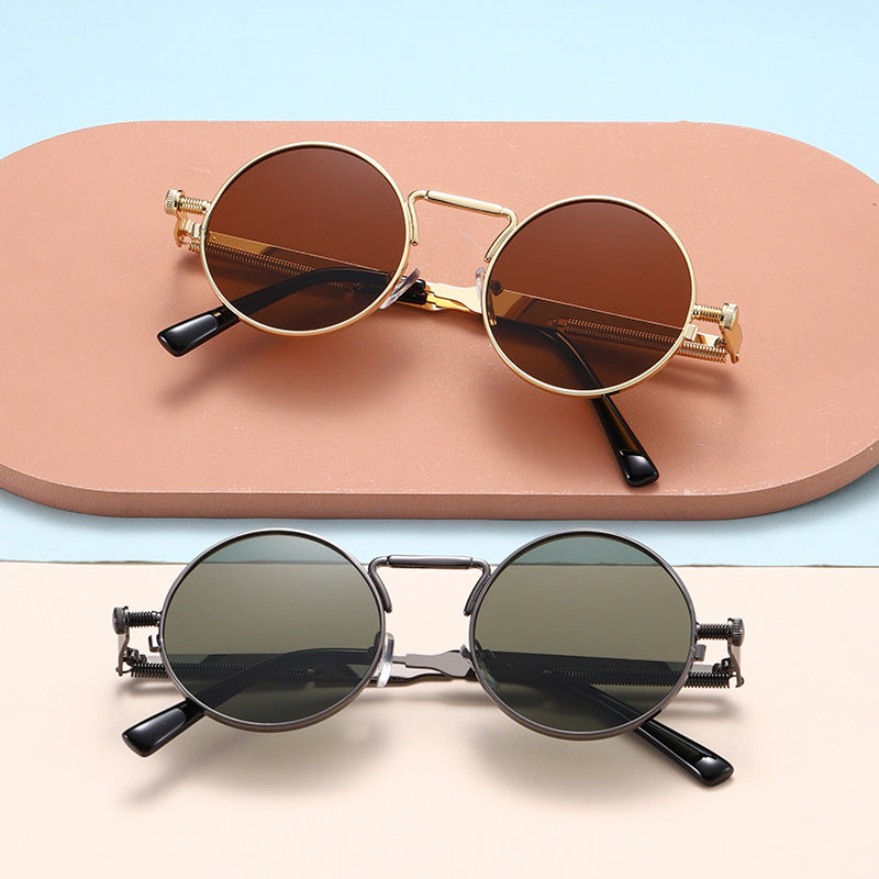 Women's fashionable round sunglasses with precise metal frame Kalsten
