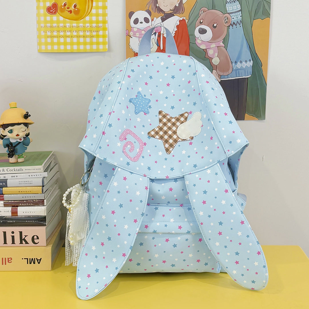 Cute Bunny-Ear Decorative Backpack Kalsten