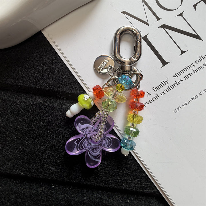 Beaded Flower Charm Keychain Kalsten 1790134944